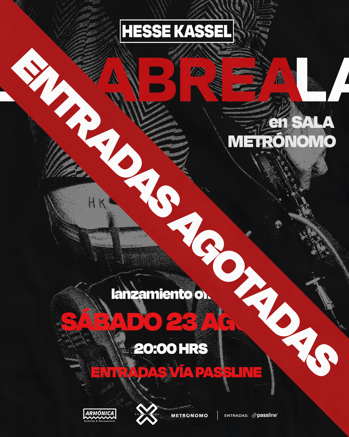 Hesse Kassel: Entradas agotadas para show en Sala Metrónomo